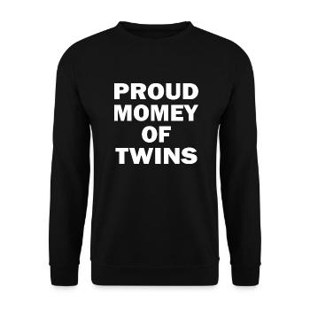 Grossesse Baby shower Babyshower Boy Girl - Sweat-shirt Unisexe - noir - Devant - Alina (178cm) & Michal (187cm)