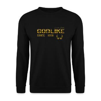 Godlike since 1998 - Unisex Pullover - Schwarz - Vorne - Alina (178cm) & Michal (187cm)