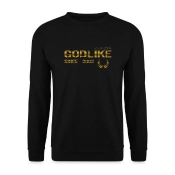 Godlike since 2003 - Unisex Pullover - Schwarz - Vorne - Alina (178cm) & Michal (187cm)
