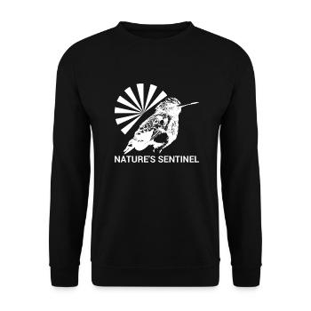 Guardians of nature #Kolibri - Unisex Sweatshirt - black - Front - Alina (178cm) & Michal (187cm)
