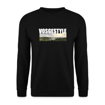 Vogesenstil - Unisex Pullover - Schwarz - Vorne - Alina (178cm) & Michal (187cm)
