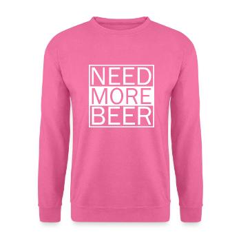 Lustiger Bier Spruch Geschenkidee Party - Unisex Pullover - Pink - Vorne