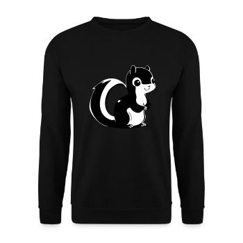 Squirrel - Unisex Sweatshirt - black - Front - Alina (178cm) & Michal (187cm)