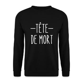 tête de mort - Sweat-shirt Unisexe - noir - Devant - Alina (178cm) & Michal (187cm)