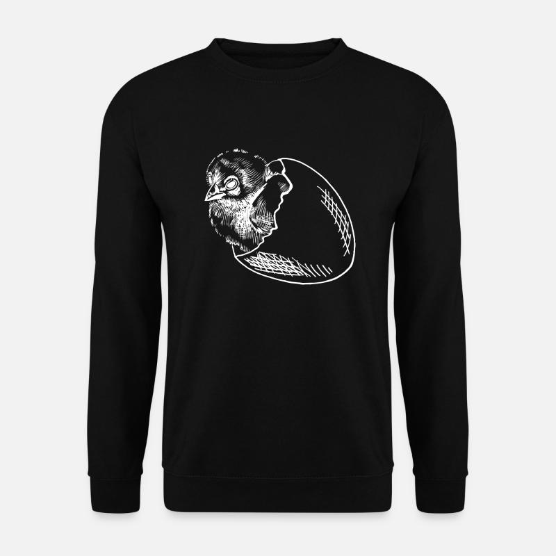 Les poussins couvent des œufs - Sweat-shirt Unisexe - noir