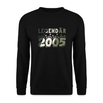 Legendär 2005 - Unisex Pullover - Schwarz - Vorne - Alina (178cm) & Michal (187cm)