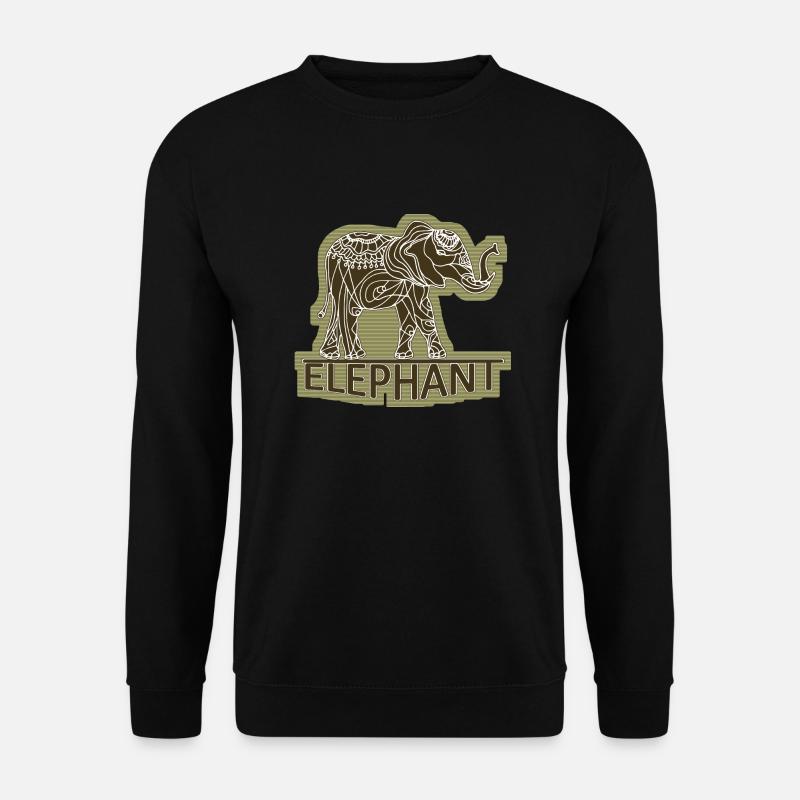 Elefant - Unisex Pullover - Schwarz