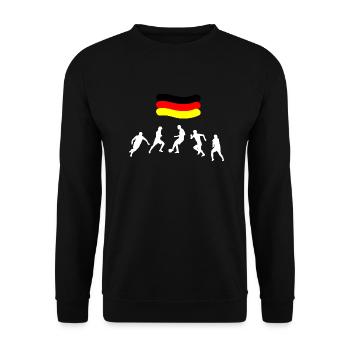Fußball Soccer - Unisex Sweatshirt - black - Front - Alina (178cm) & Michal (187cm)