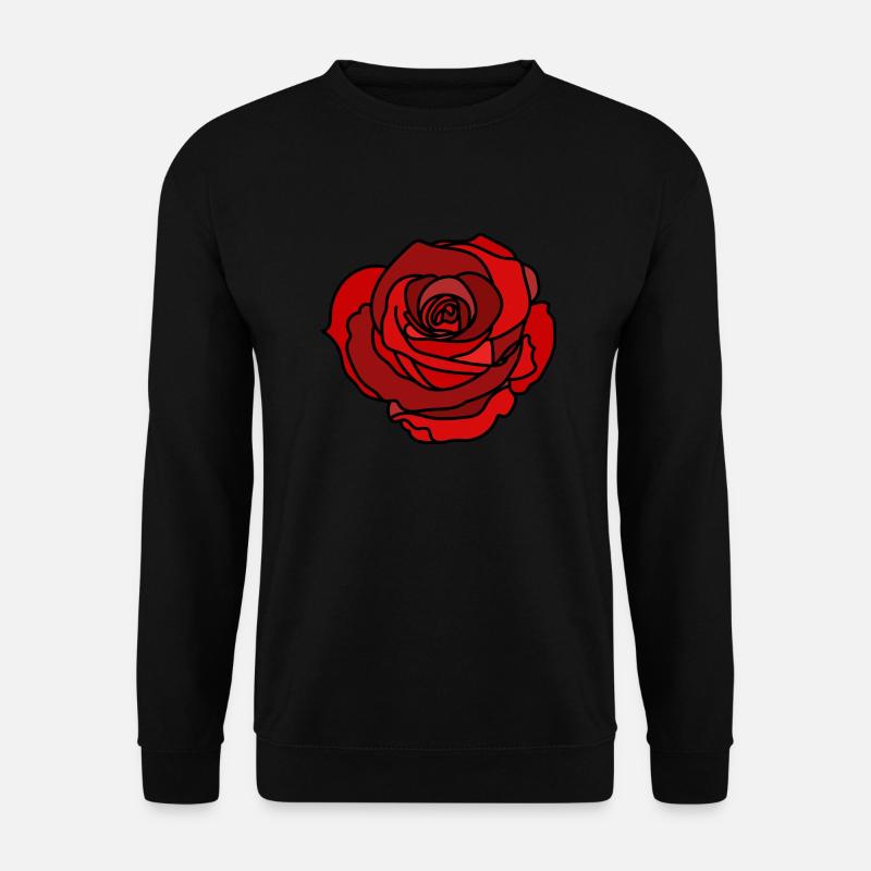 Rose - Unisex Pullover - Schwarz