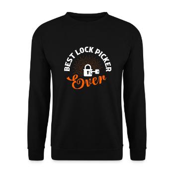 Best Lock Picker Ever Locksmith Lockpicker - Unisex Pullover - Schwarz - Vorne - Alina (178cm) & Michal (187cm)