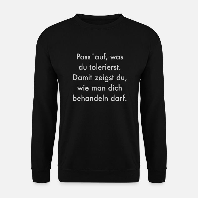 Toleranz - Unisex Pullover - Schwarz