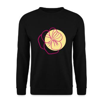 Flower Flower Plant - Sweat-shirt Unisexe - noir - Devant - Alina (178cm) & Michal (187cm)