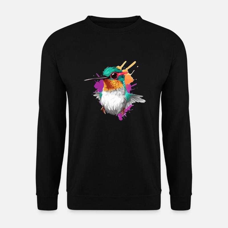 Piti der Kolibri - Unisex Pullover - Schwarz
