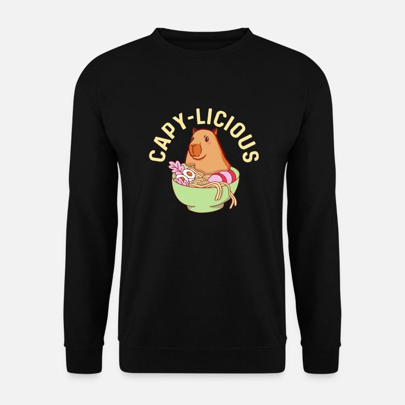 Capy-Licious Capybara Animal Lover - Unisex Sweatshirt - black