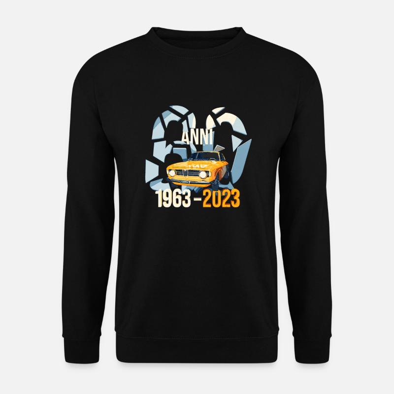AR Giulia GT 60 Anni im Giallo Ochra - Unisex Pullover - Schwarz