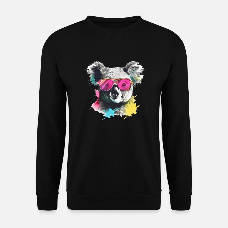 Foo der Koala - Unisex Pullover - Schwarz