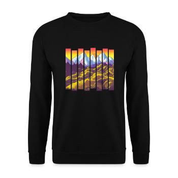 Mountains Hiking Mountain Hiking Hiking Mountain Hikers - Unisex Sweatshirt - black - Front - Alina (178cm) & Michal (187cm)