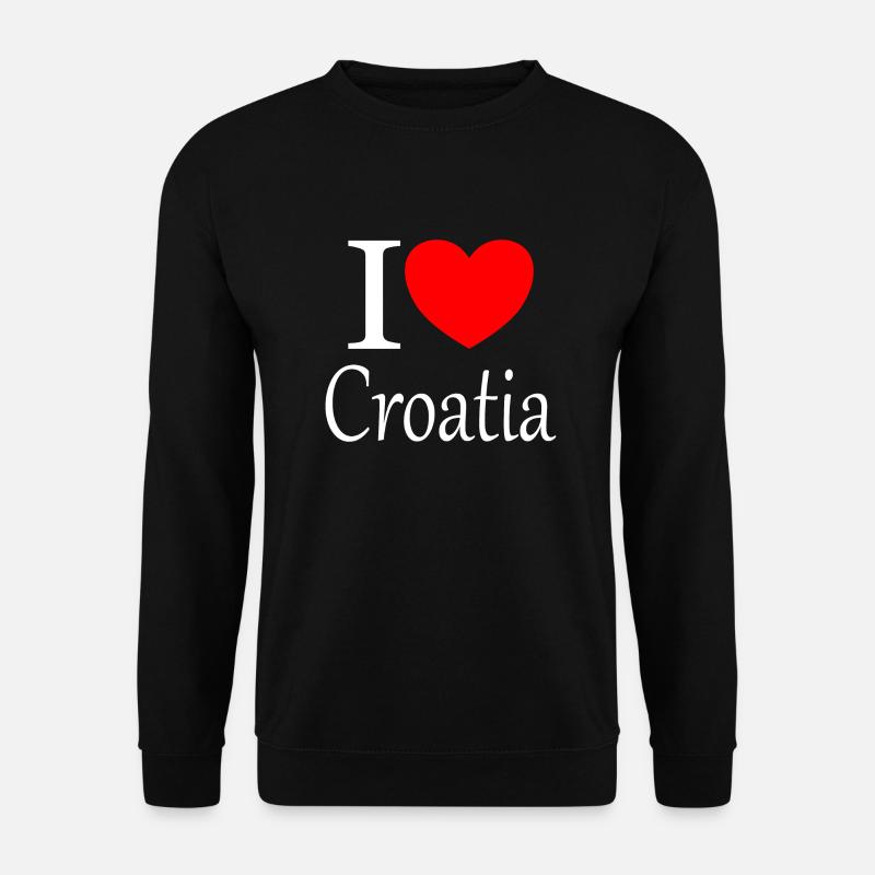 I love Croatia - Unisex Pullover - Schwarz