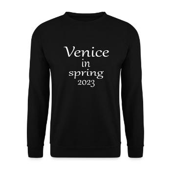 Venise au printemps 2023 - Sweat-shirt Unisexe - noir - Devant - Alina (178cm) & Michal (187cm)