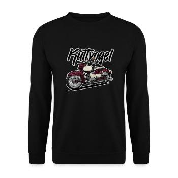 Star (red) // Illustration - Unisex Sweatshirt - black - Front - Alina (178cm) & Michal (187cm)