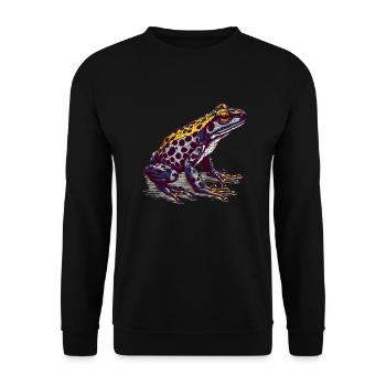 La grenouille empoisonnée vénéneuse vit sous les tropiques - Sweat-shirt Unisexe - noir - Devant - Alina (178cm) & Michal (187cm)