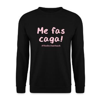 Me fas caga !! - Sweat-shirt Unisexe - noir - Devant - Alina (178cm) & Michal (187cm)