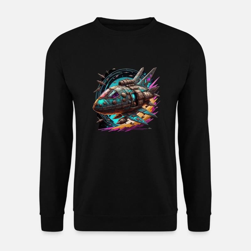 Spaceship - Unisex Pullover - Schwarz