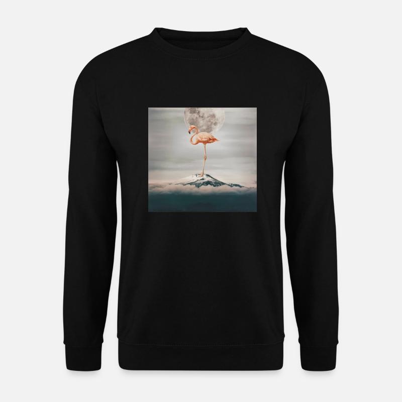 Traum Flamingo - Unisex Pullover - Schwarz