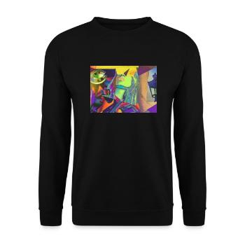 collage - artistic image - Unisex Sweatshirt - black - Front - Alina (178cm) & Michal (187cm)