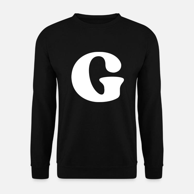 Buchstabe g - Unisex Pullover - Schwarz