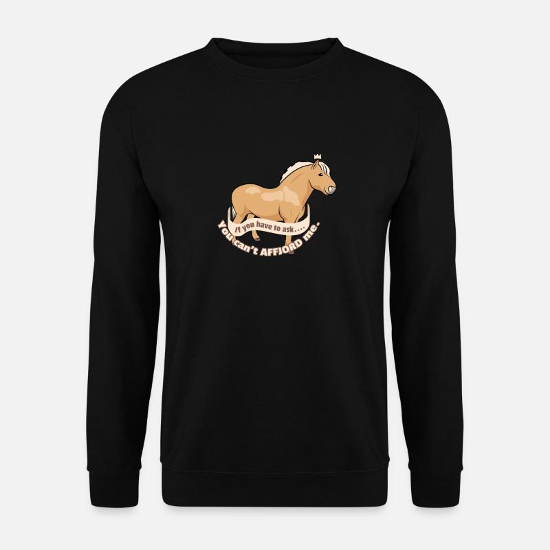 Lustiges Fjordpferd - Du kannst mich nicht affjorden - Unisex Pullover - Schwarz