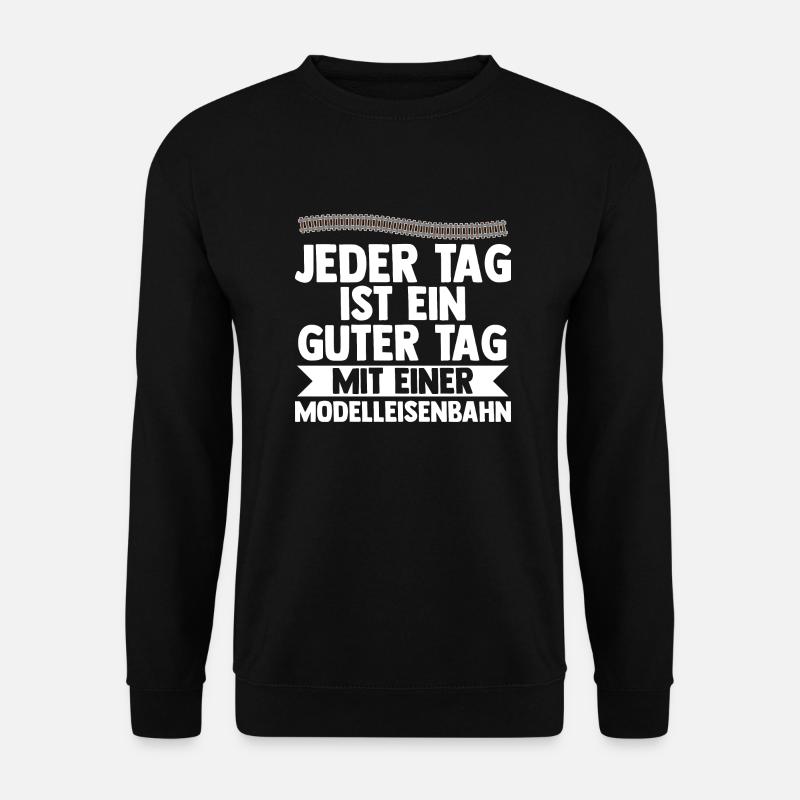 Eisenbahn Dampflok Eisenbahner Modelleisenbahn - Unisex Pullover - Schwarz