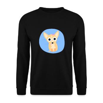Chihuahua - Unisex Sweatshirt - black - Front - Alina (178cm) & Michal (187cm)
