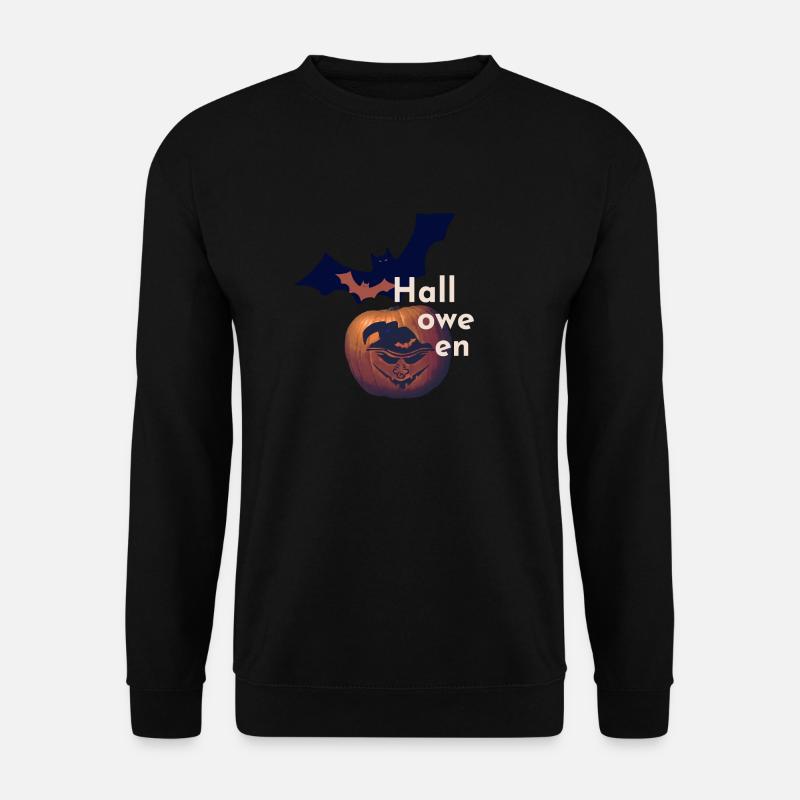 Halloween-Gesicht - Unisex Pullover - Schwarz
