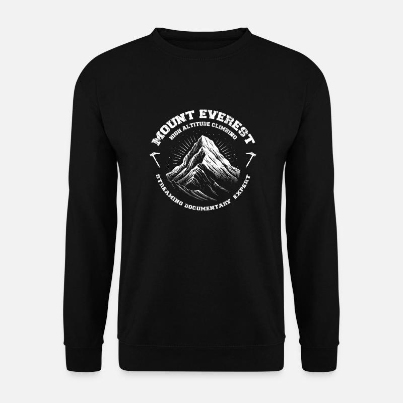 Mount Everest - Streaming Documentary Expert - Unisex Pullover - Schwarz