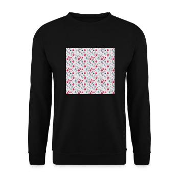 Christmas Graphic - Unisex Sweatshirt - black - Front - Alina (178cm) & Michal (187cm)