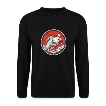 Édition Pêcheur - Sweat-shirt Unisexe - noir - Devant - Alina (178cm) & Michal (187cm)