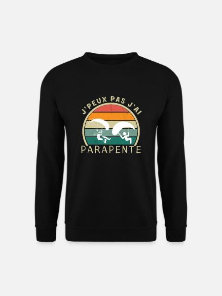 Ich kann nicht Gleitschirm Gleitschirm T-Shirt - Unisex Pullover - Schwarz