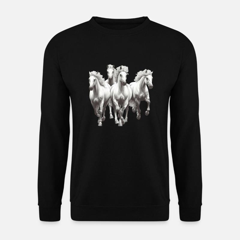 Horses - Unisex Sweatshirt - black