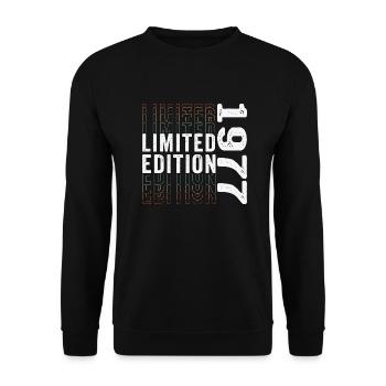 Edition Limitée 1977 - Génial 46ème Anniversaire - Sweat-shirt Unisexe - noir - Devant - Alina (178cm) & Michal (187cm)