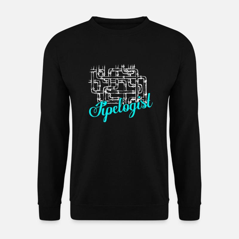 Pipelogist Plumber Pipefitter Wrench - Unisex Pullover - Schwarz