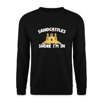 Kids Sandcastle Kit Gear Sandcastle Set Toys - Unisex Pullover - Schwarz - Vorne - Alina (178cm) & Michal (187cm)