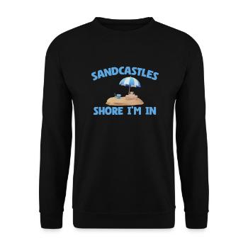 Kids Sandcastle Kit Gear Sandcastle Set Toys - Unisex Pullover - Schwarz - Vorne - Alina (178cm) & Michal (187cm)