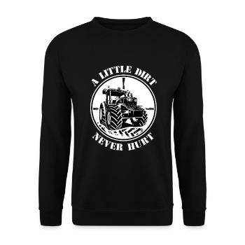 Tractor, Tractor Driver, Farmer, Field, Field Work - Unisex Sweatshirt - black - Front - Alina (178cm) & Michal (187cm)
