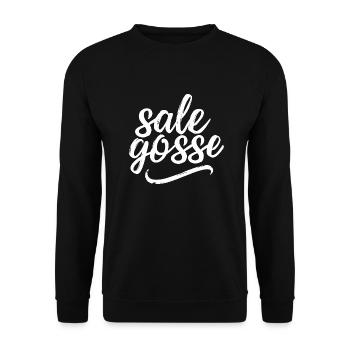 Sale gosse - Sweat-shirt Unisexe - noir - Devant - Alina (178cm) & Michal (187cm)