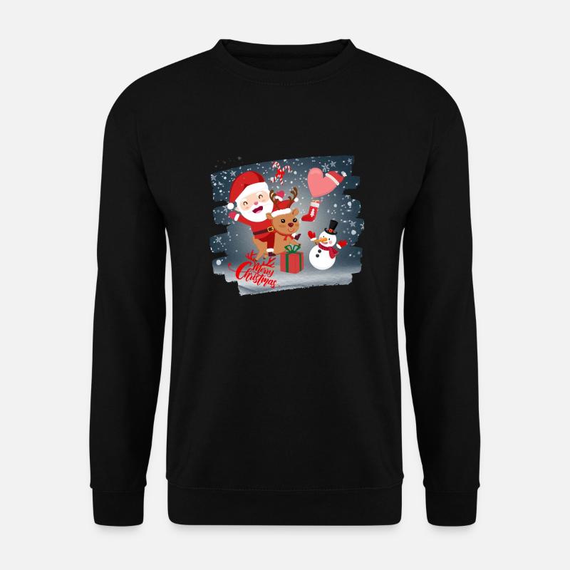 Frohe Weihnachten - Unisex Pullover - Schwarz