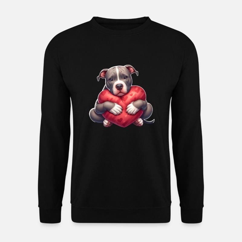 Pitbull love - Unisex Sweatshirt - black