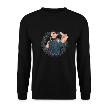 Rieser Grantler // Illustration - Sweat-shirt Unisexe - noir - Devant - Alina (178cm) & Michal (187cm)