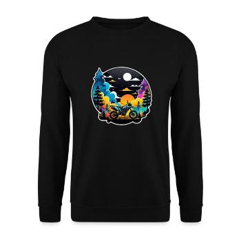 Quad & Off-Road - Unisex Sweatshirt - black - Front - Alina (178cm) & Michal (187cm)