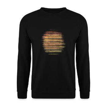 Colorful, Vibrant sun, unique summer fashion - Unisex Sweatshirt - black - Front - Alina (178cm) & Michal (187cm)